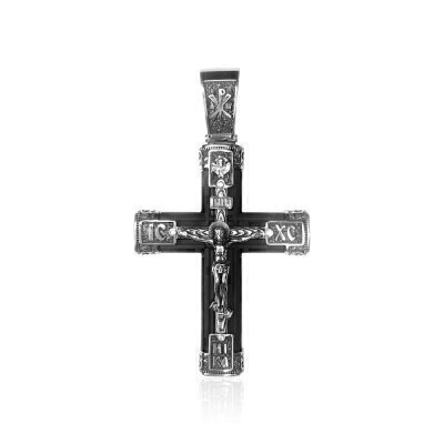 картинка Крест из серебра "Спаси и Сохрани" (97014) 